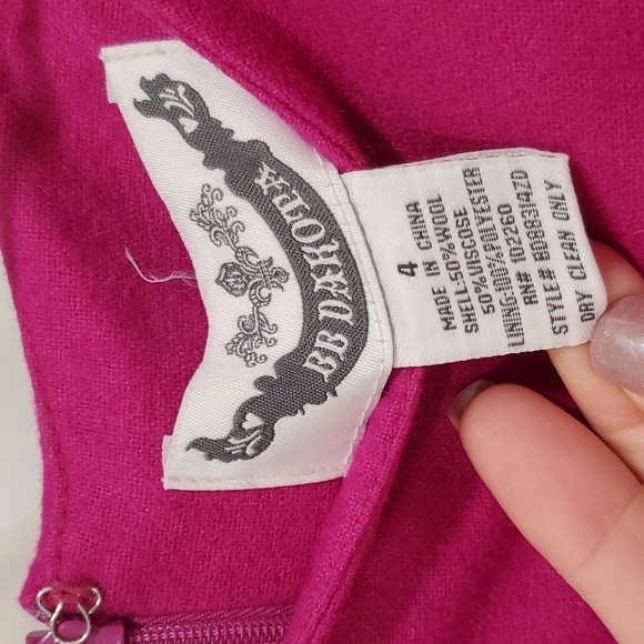 BB Dakota Fuchsia Wool Dress - Picture 3 of 5